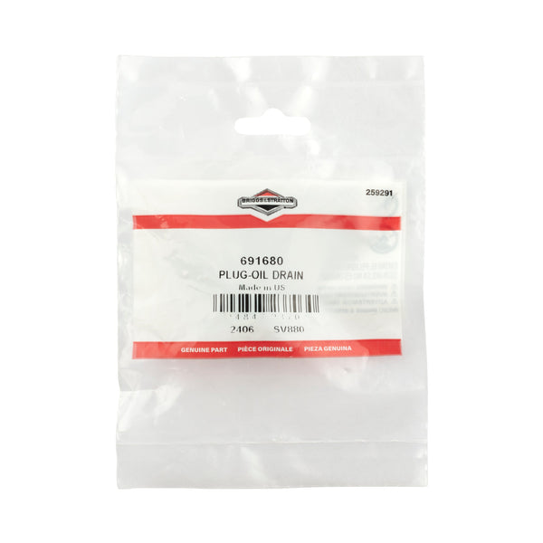 Briggs & Stratton 691680 Oil Drain Plug