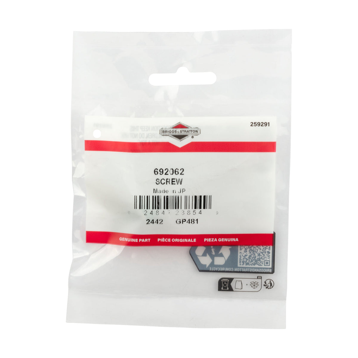 Briggs & Stratton 692062 Screw