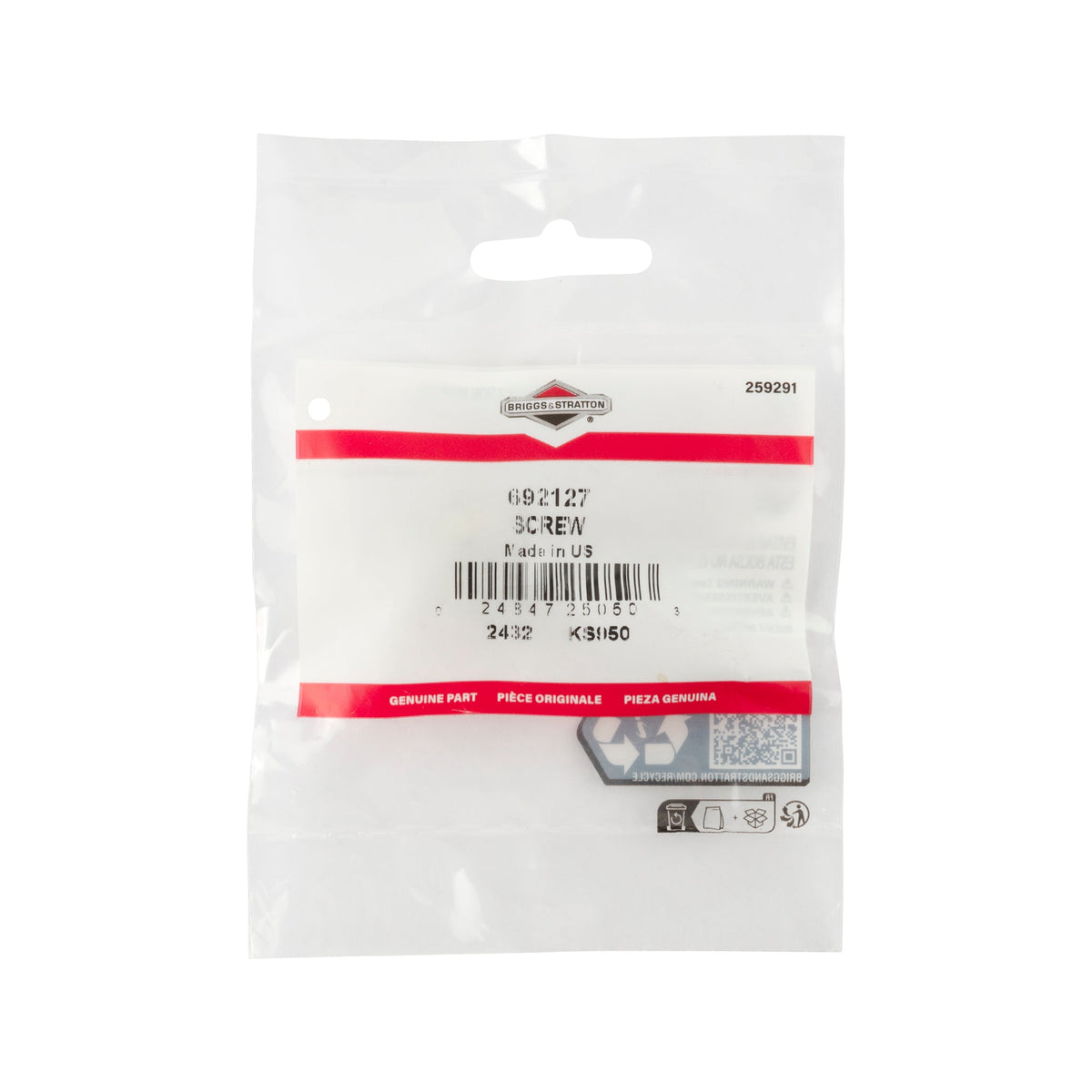 Briggs & Stratton 692127 Screw