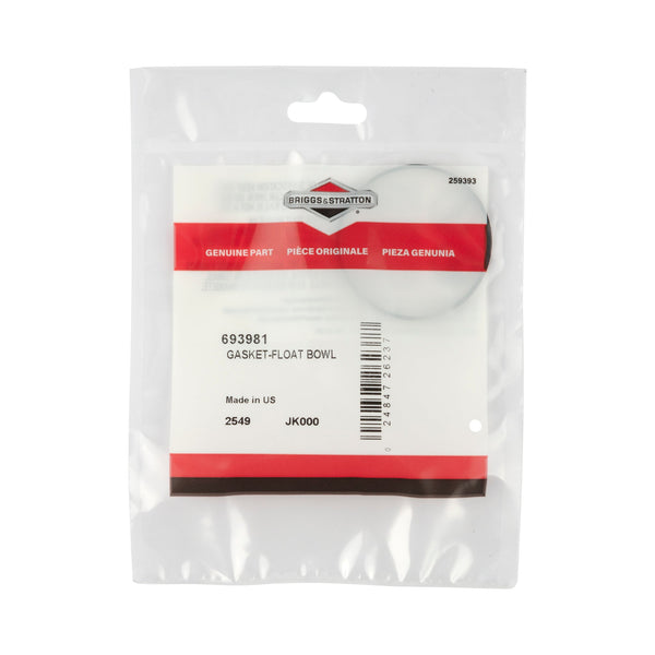 Briggs & Stratton 693981 Float Bowl Gasket