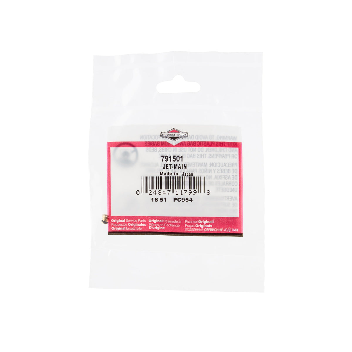 Briggs & Stratton 791501 Main Jet