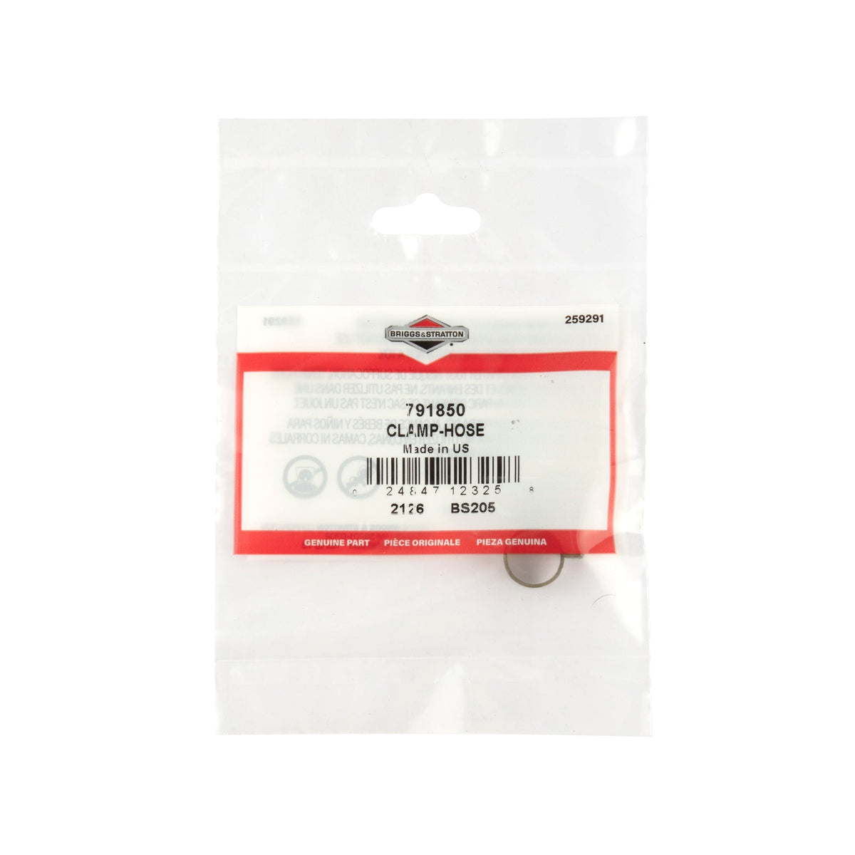 Briggs & Stratton 791850 Hose Clamp