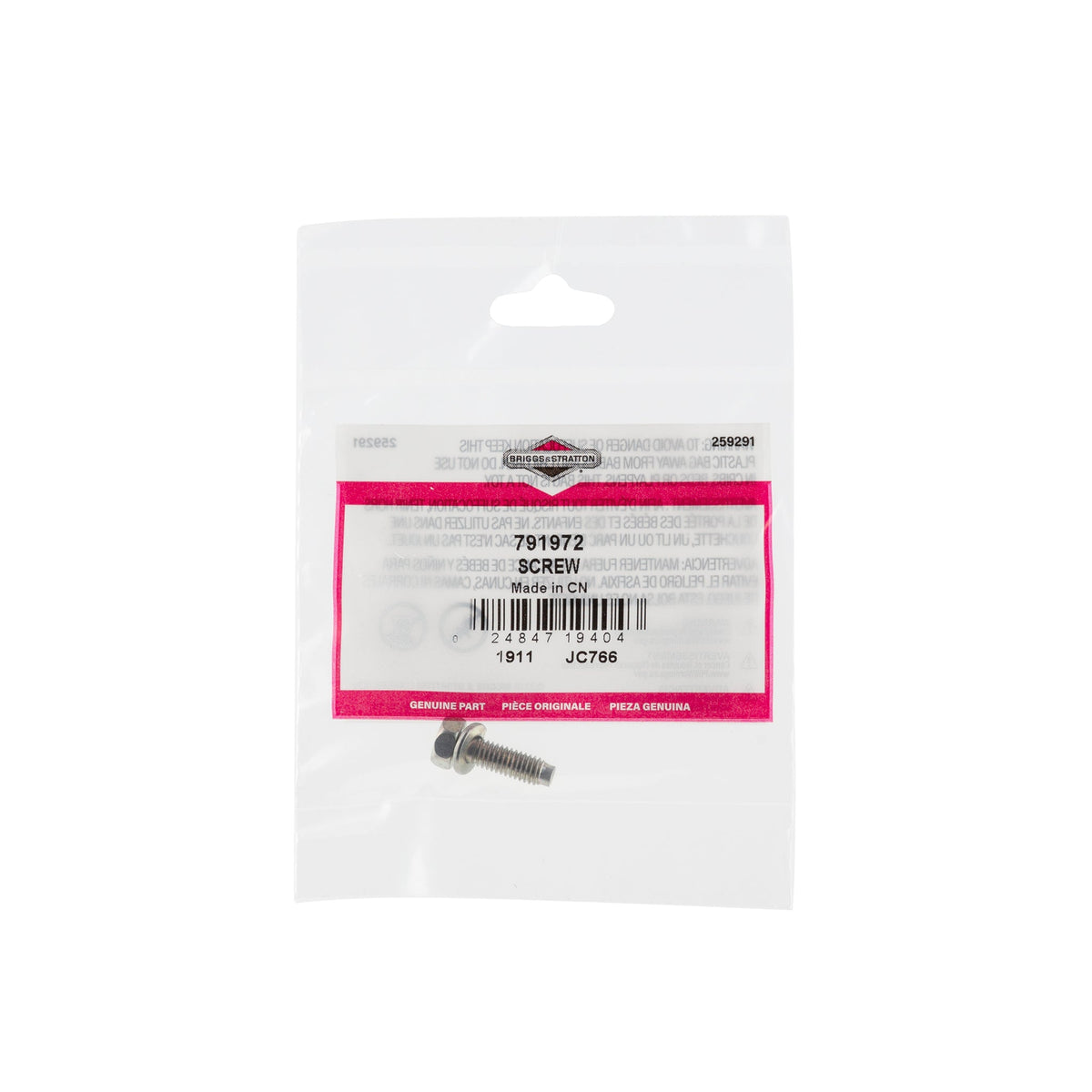 Briggs & Stratton 791972 Screw