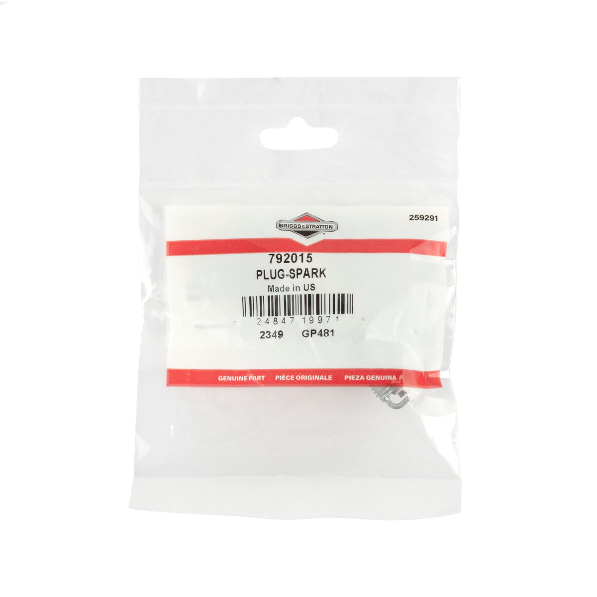 Briggs & Stratton 792015 Spark Plug