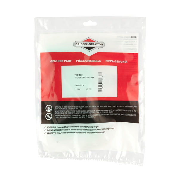 Briggs & Stratton 792303 Pre-Cleaner Filter