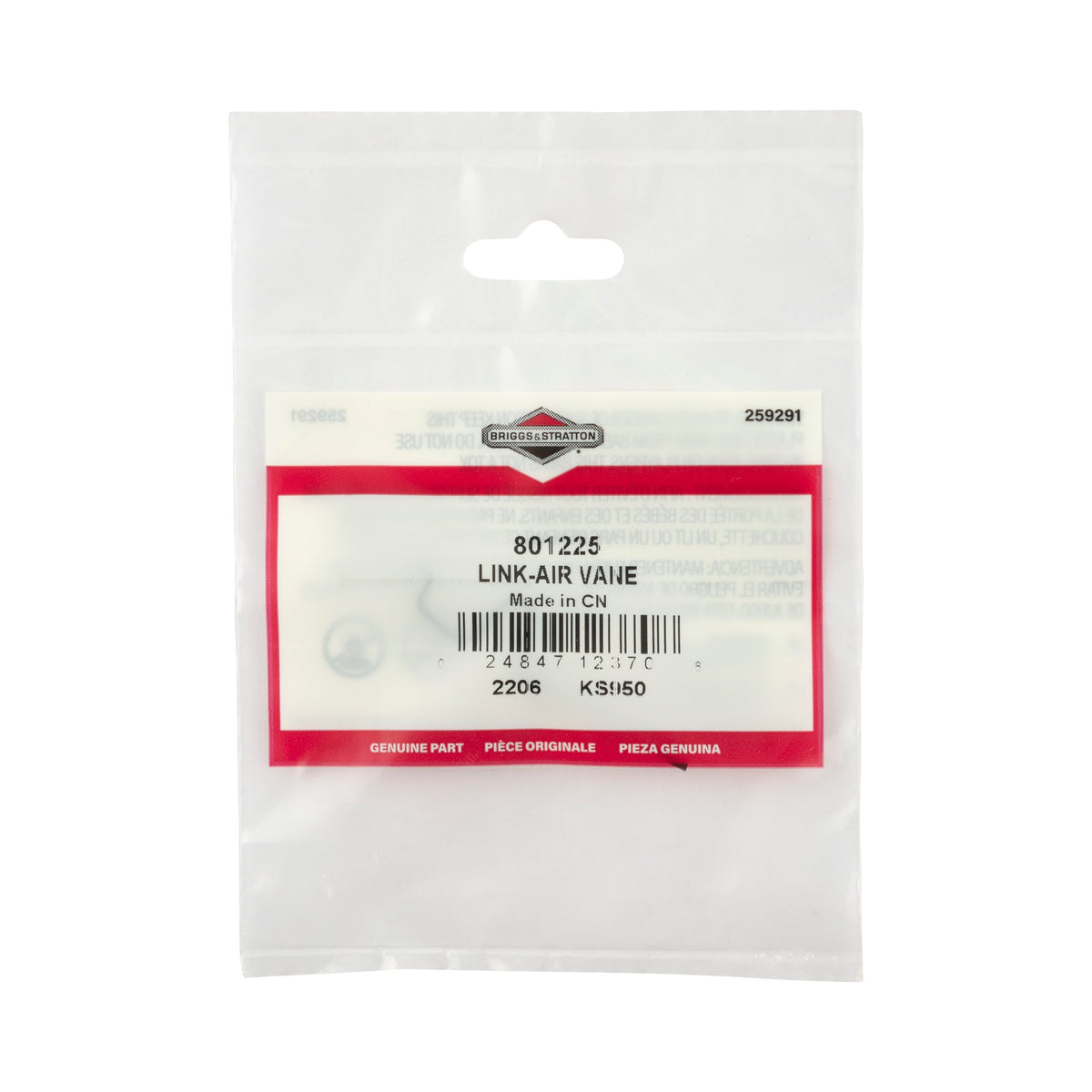 Briggs & Stratton 801225 Air Vane Link