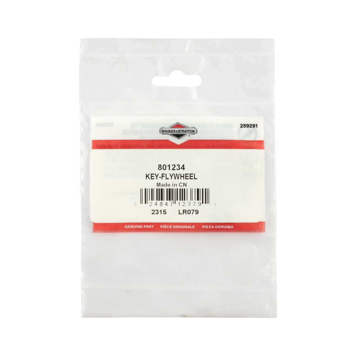 Briggs & Stratton 801234 Flywheel Key
