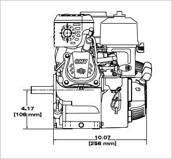 Briggs & Stratton 83132-1036-F1 XR Series 3.5 HP 127cc Horizontal Shaft Engine