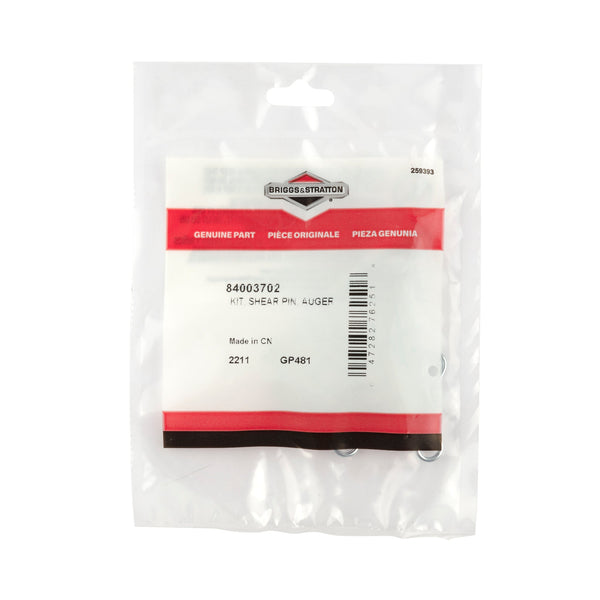 Briggs & Stratton 84003702 4-Pack Auger Shear Pins