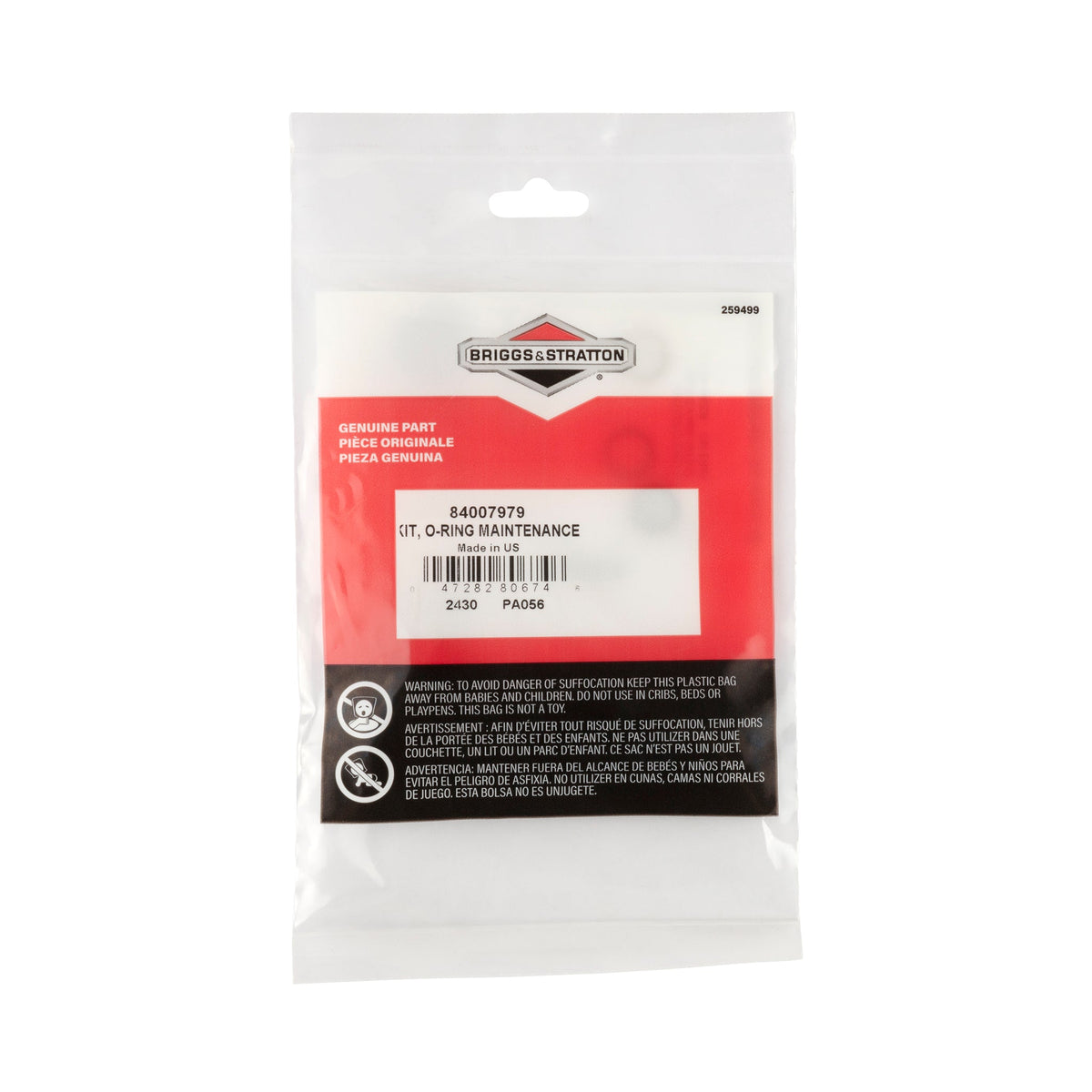 Briggs & Stratton 84007979 Kit, O-RING Maintenance