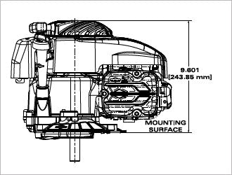 Briggs & Stratton 93J02-0001-F1 EX Series 6.25 GT 150cc Vertical Shaft Engine