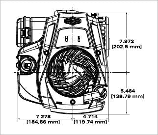 Briggs & Stratton 93J02-0001-F1 Ex Series 6.25 GT 150cc Vertical Shaft Engine