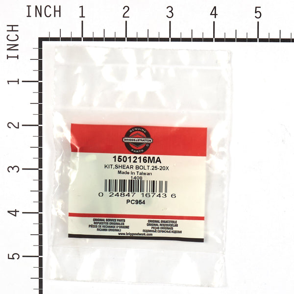 Briggs & Stratton 1501216MA Shear Bolt Kit