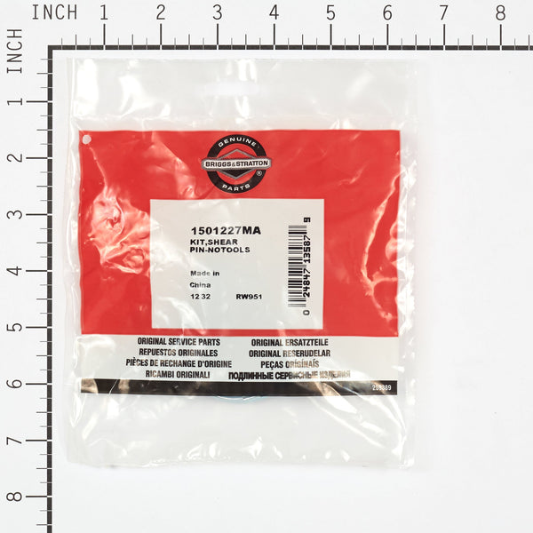 Briggs & Stratton 1501227MA Shear Pin Kit (No Tools Required)