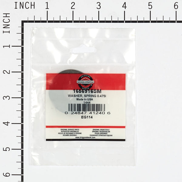 Briggs & Stratton 1656916SM Spring Washer, 0.475 ID