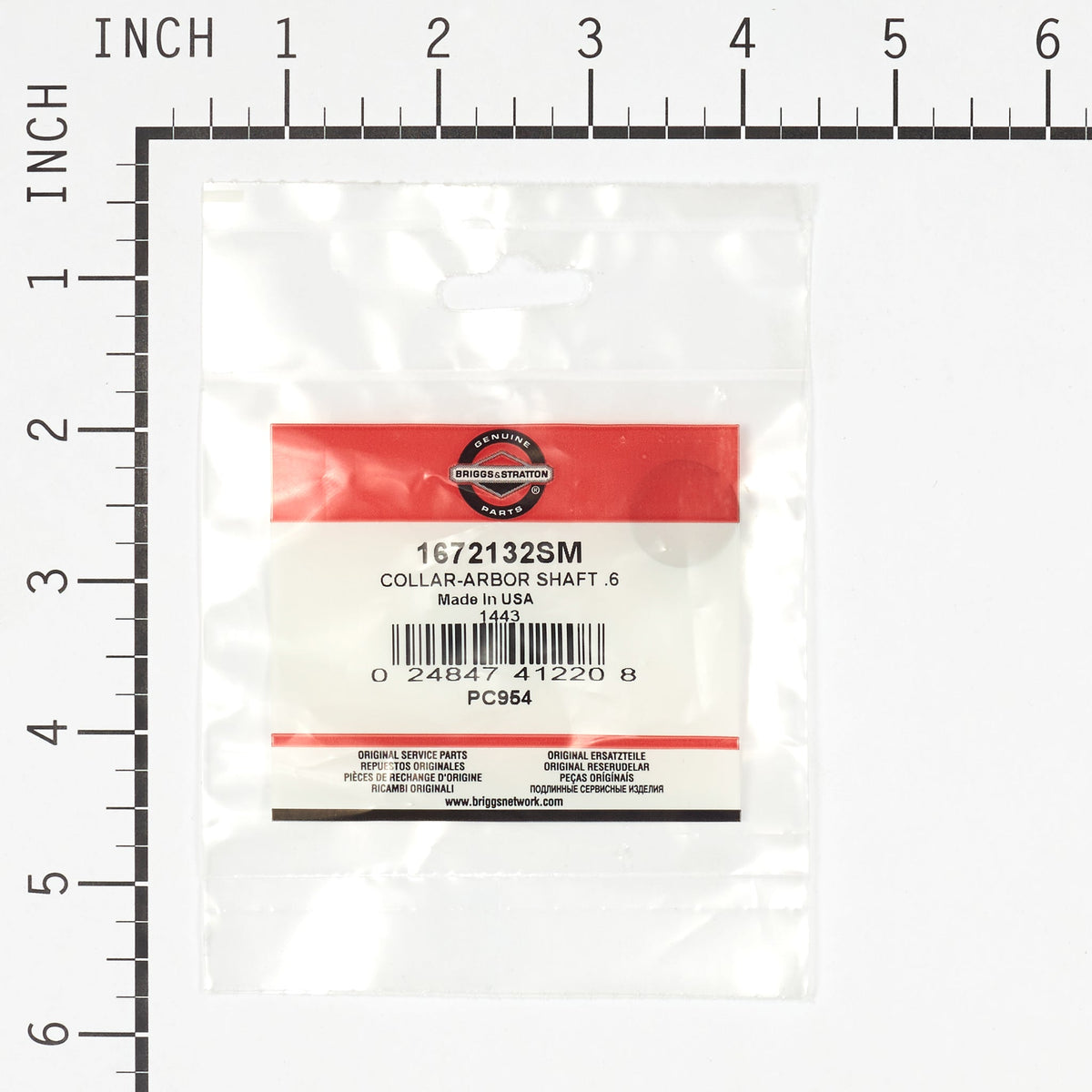 Briggs & Stratton 1672132SM Collar - Arbor Shaft 0.696 ID