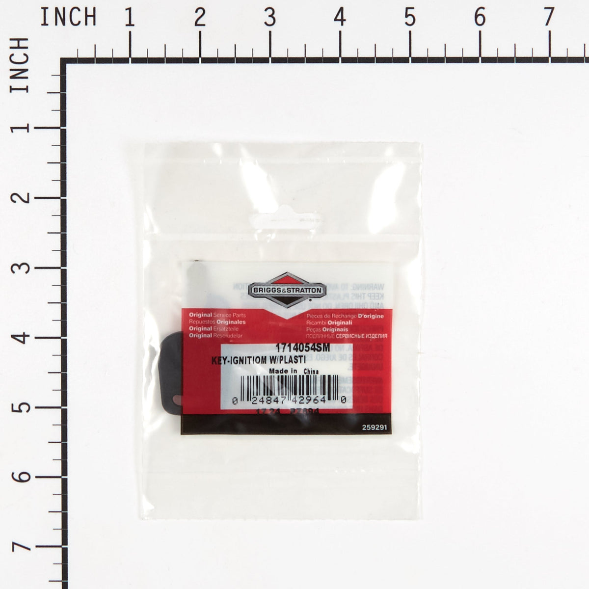 Briggs & Stratton 1714054SM Ignition Key with Plastic Cover