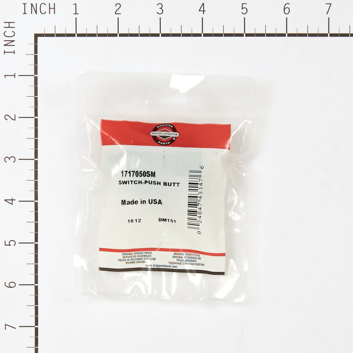Briggs & Stratton 1717050SM Push Button Switch