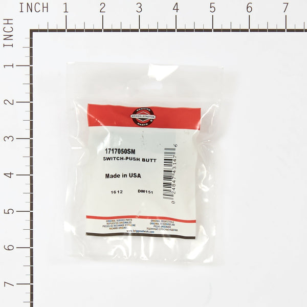 Briggs & Stratton 1717050SM Push Button Switch