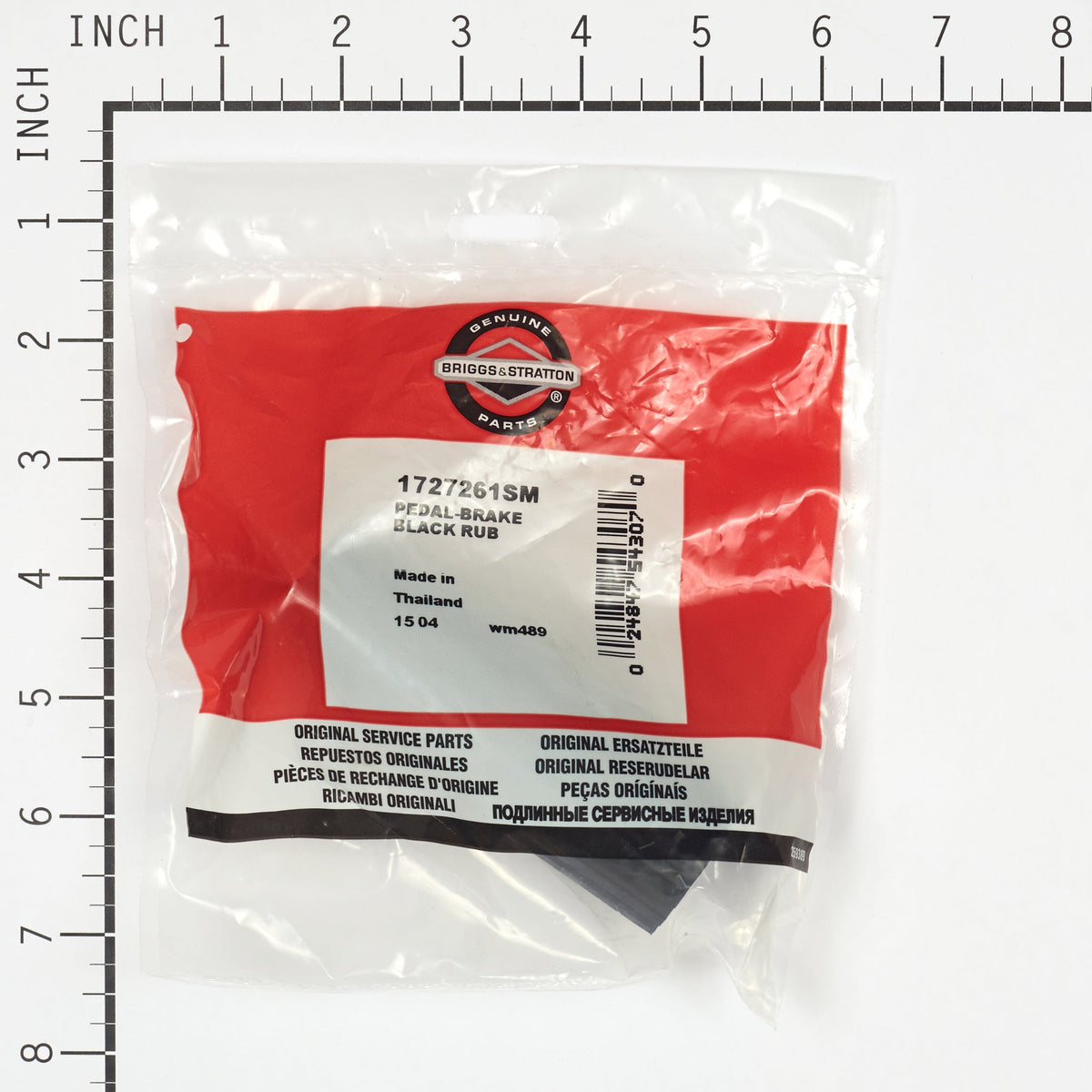 Briggs & Stratton 1727261SM Pedal - Brake Rubber (Black)