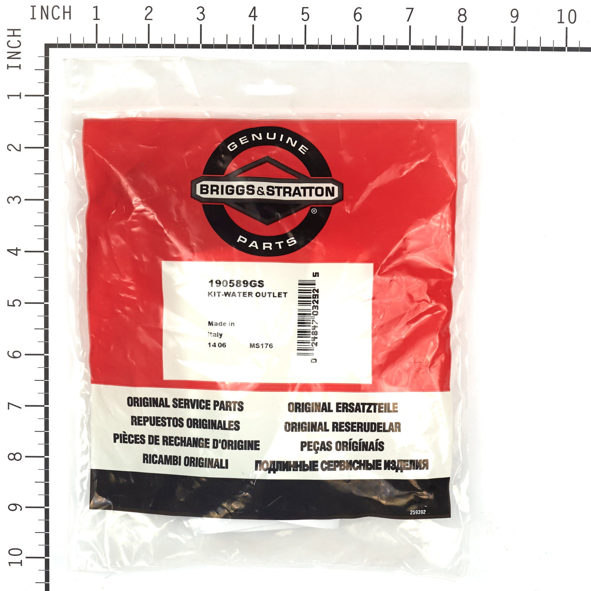 Briggs & Stratton 190589GS Water Outlet Kit