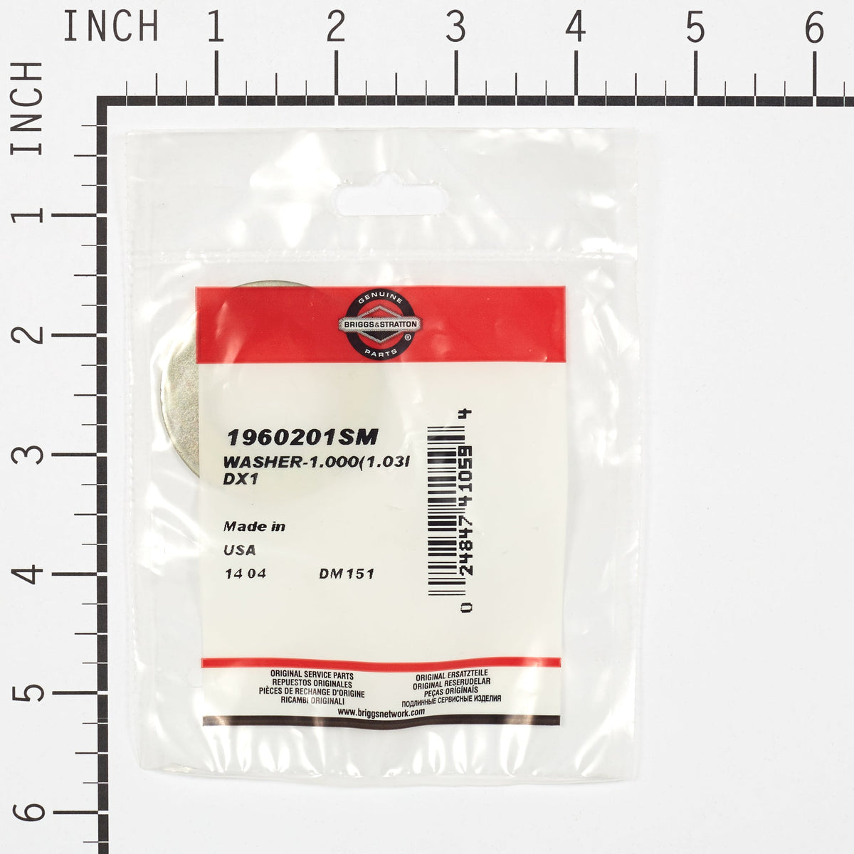 Briggs & Stratton 1960201SM Washer, 1.000