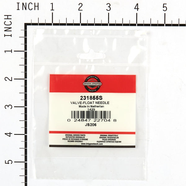 Briggs & Stratton 231855S Float Needle Valve