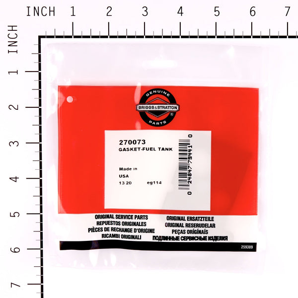 Briggs & Stratton 270073 Fuel Tank Gasket