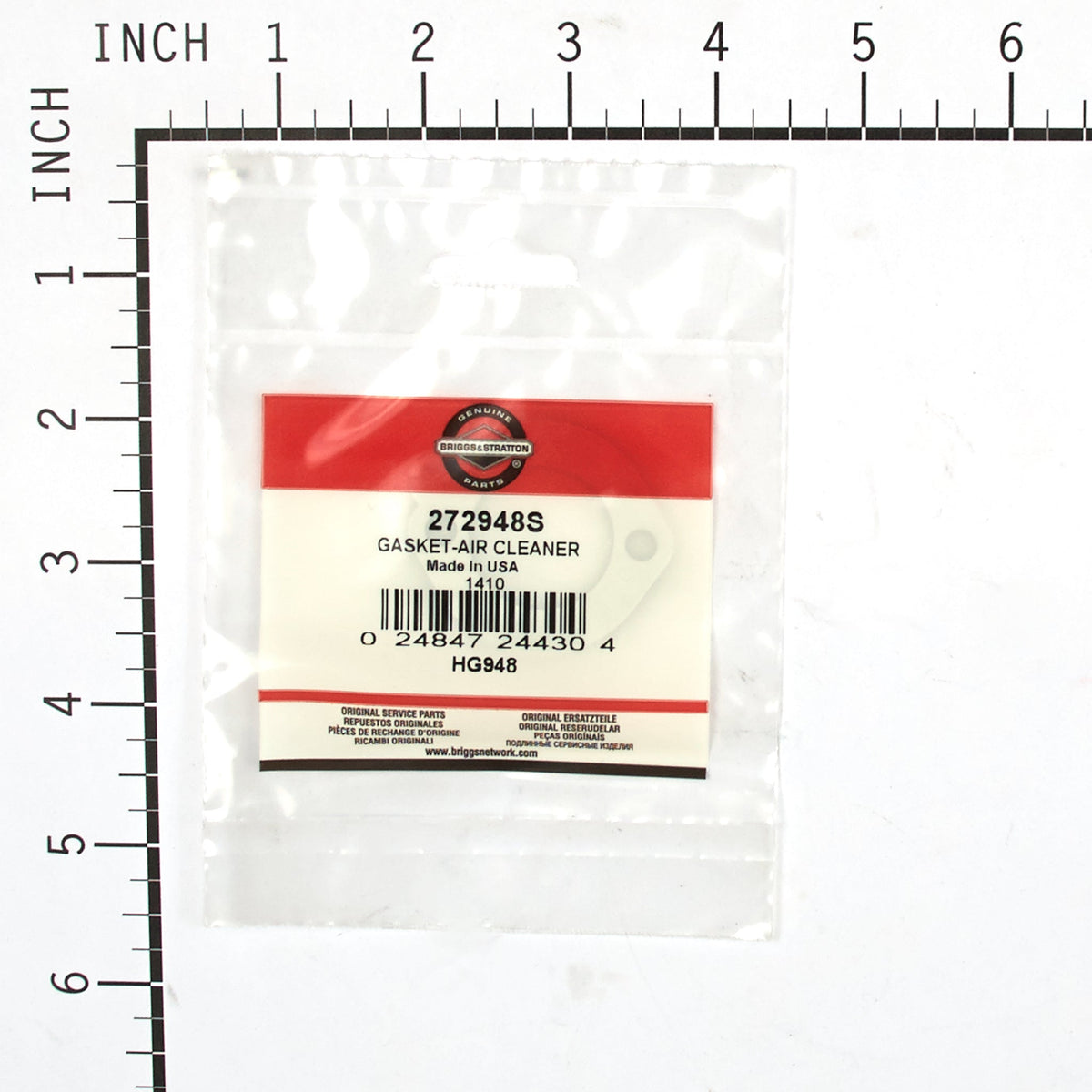 Briggs & Stratton 272948S Air Cleaner Gasket