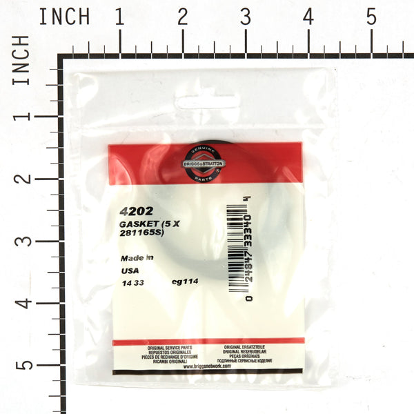 Briggs & Stratton 4202 Gasket (5 x 281165S)