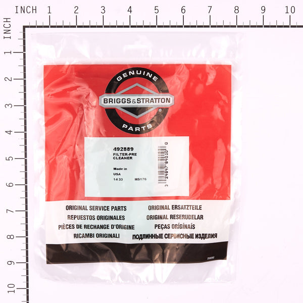 Briggs & Stratton 492889 Pre-Cleaner Filter