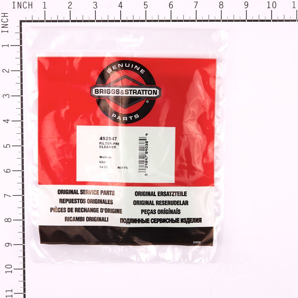 Briggs & Stratton 492947 Pre-Cleaner Filter