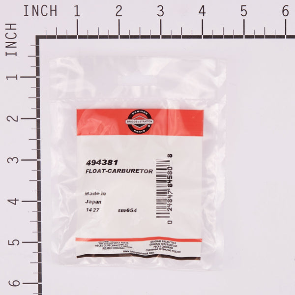 Briggs & Stratton 494381 Carburetor Float