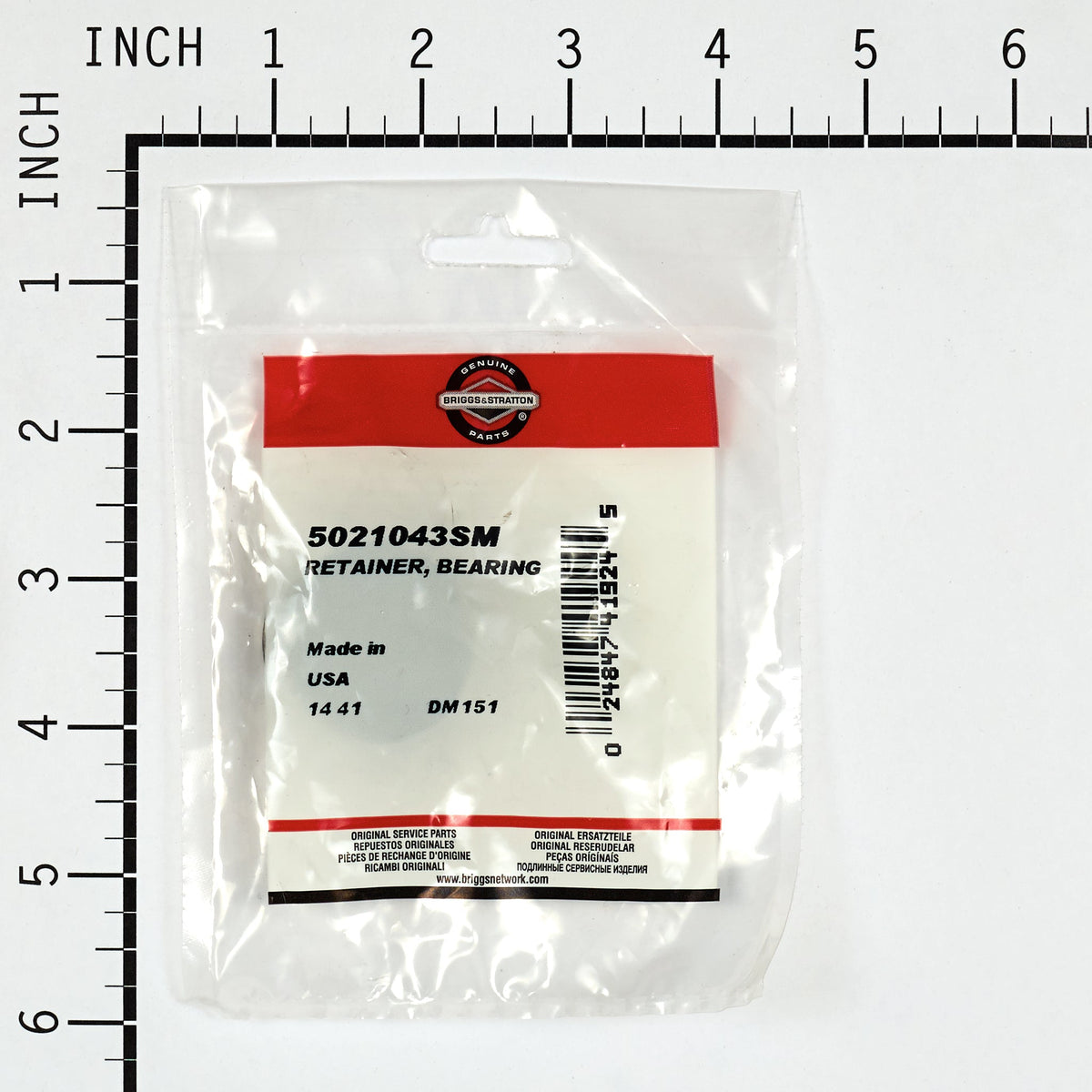 Briggs & Stratton 5021043SM RETAINER, BEARING