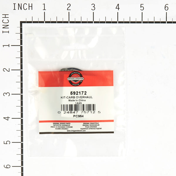 Briggs & Stratton 592172 Carburetor Overhaul Kit