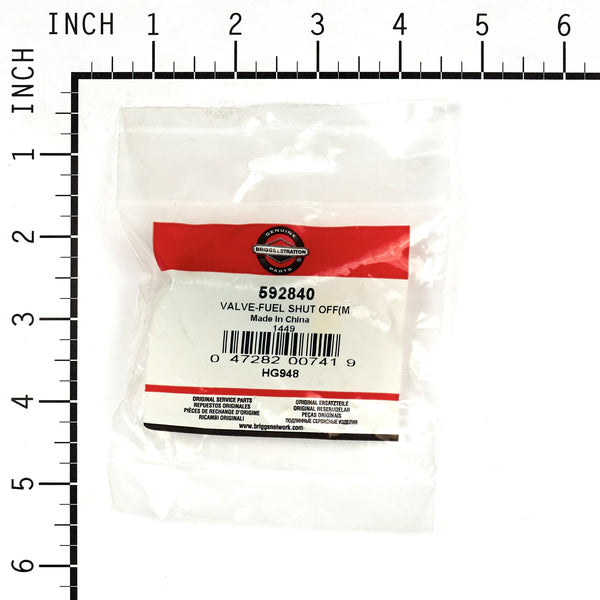 Briggs & Stratton 592840 Fuel Shut Off Valve