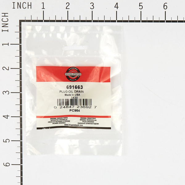 Briggs & Stratton 691663 Oil Drain Plug