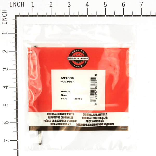 Briggs & Stratton 691836 Push Rod - Intake