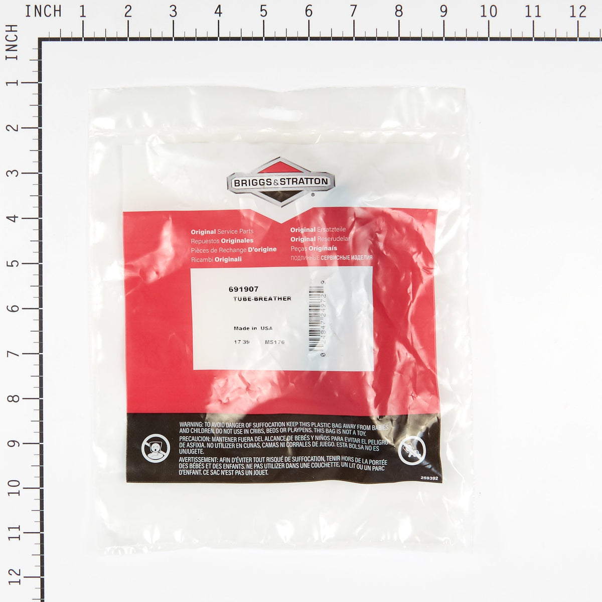 Briggs & Stratton 691907 Breather Tube