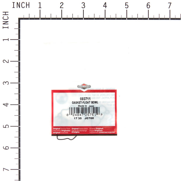 Briggs & Stratton 693711 Float Bowl Gasket