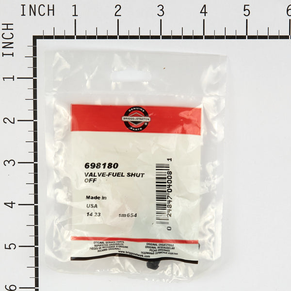 Briggs & Stratton 698180 Fuel Shut Off Valve