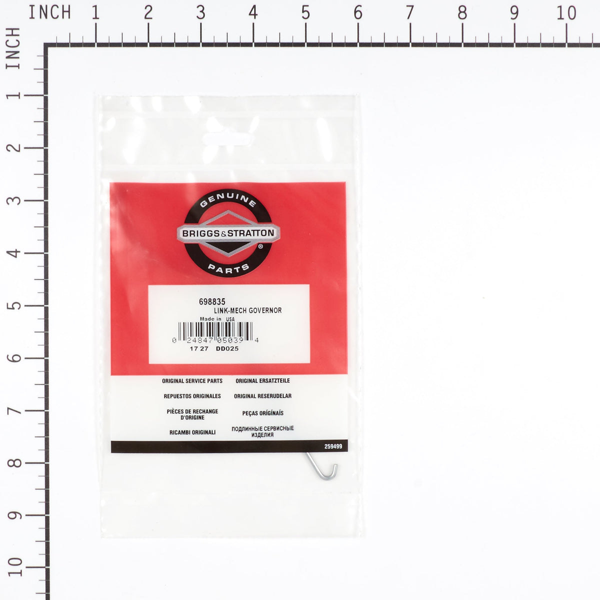 Briggs & Stratton 698835 Mechanical Governor Link