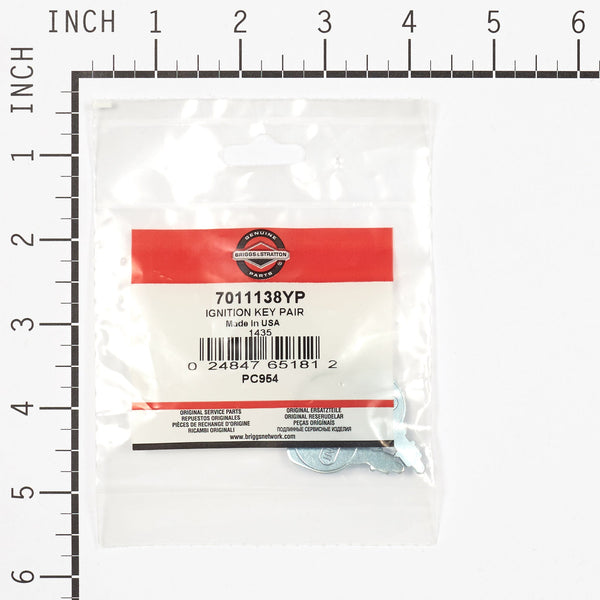 Briggs & Stratton 7011138YP IGNITION KEY PAIR