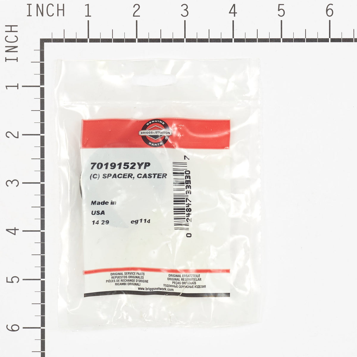 Briggs & Stratton 7019152YP Caster Spacer