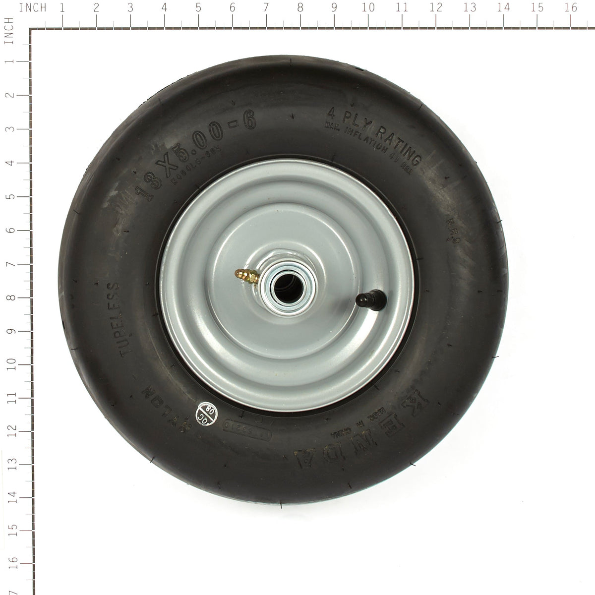 Briggs & Stratton 7026188YP Wheel Assembly - 13 x 5.00