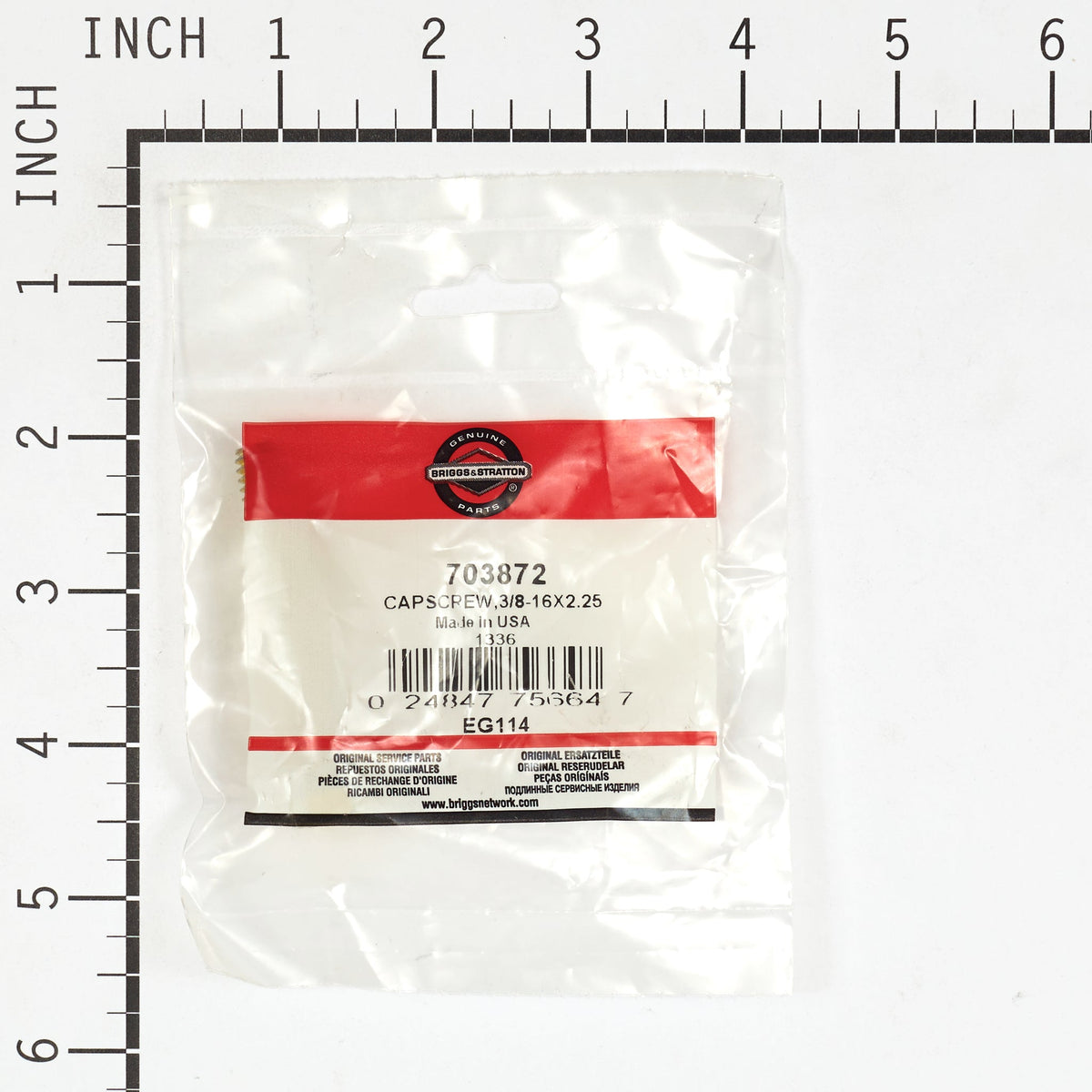 Briggs & Stratton 703872 Cap Screw, 3/8-16 X 2.25