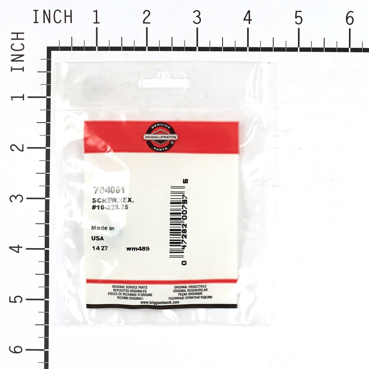 Briggs & Stratton 704061 Hex Screw, #10-32 X 1/4