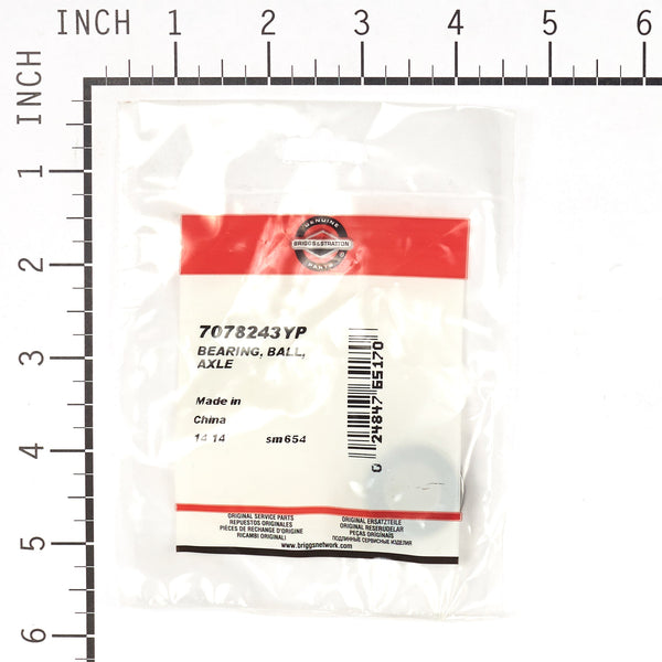 Briggs & Stratton 7078243YP Axle Ball Bearing