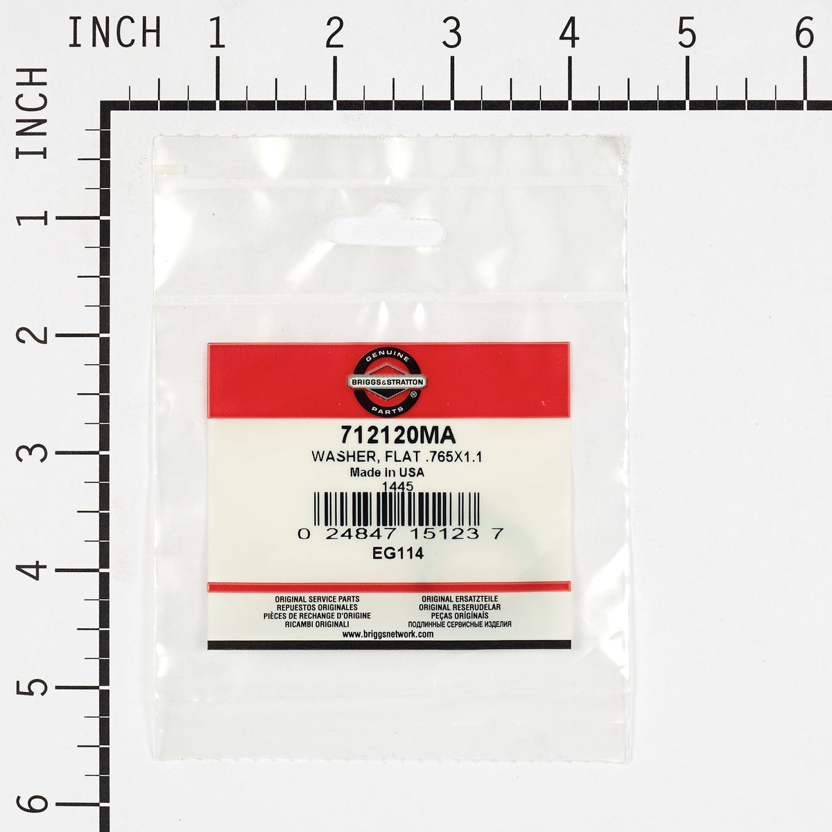 Briggs & Stratton 712120MA Flat Washer - .765 x 1.12 x .06