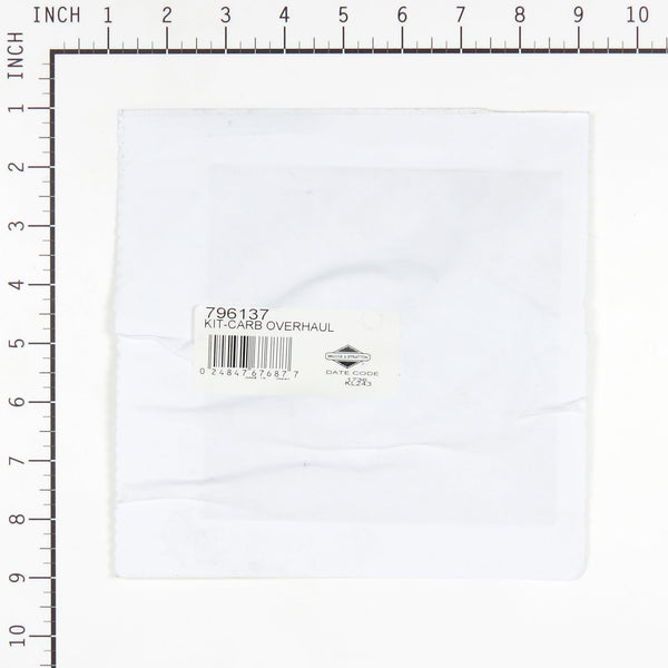 Briggs & Stratton 796137 Carburetor Overhaul Kit